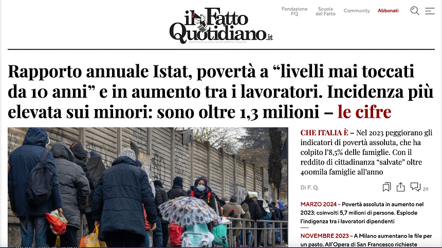 Un applauso ai nostri politici che ci hanno portato alla fame