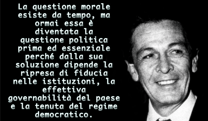 la questione morale in politica la questione morale in politica